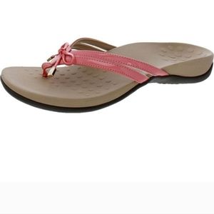 Vionic Womens Bella X Pink Open Toe Slip On Flat Thong Sandals Shoes - size 10
